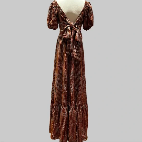 ‼️💥PRICE DROP ☄️ 
NWT Ramy Brook Striped Megan Cutout Maxi Dress Size XS - Picture 4 of 13